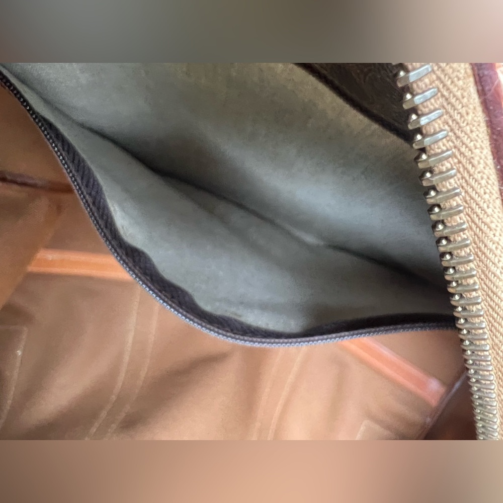 CELINE Macadam Triomphe Canvas Duffel Travel Bag Honeycomb VINTAGE - Picture 10 of 17